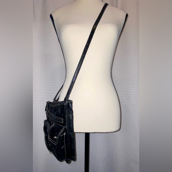 Women’s Multisac black‎ Y2K asymmetrical crossbody/shoulder  bag - Picture 9 of 16